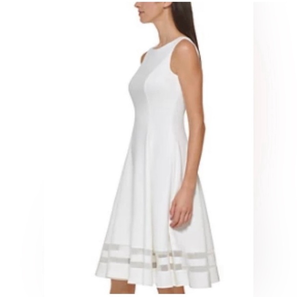 Calvin Klein Size 10 Sleeveless A Line Dress - Picture 2 of 8